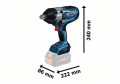 BOSCH KLUCZ UDAROWY 3/4'' GDS 18V-1050H 0*AH www.izopassiv.pl