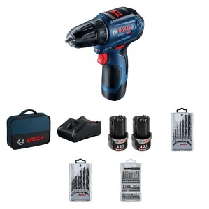 BOSCH WIERTARKO-WKRĘTARKA AKU. GSR 12V-30 2*2.0AH + ACC