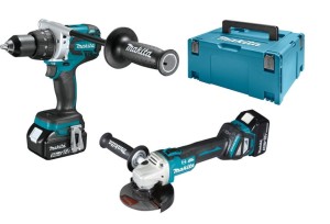 MAKITA ZESTAW COMBO LI-LON 18V DGA513 + DDF481 2*5.0AH MAKPAC