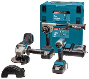 MAKITA ZESTAW COMBO 18V DDF486+DTD153+DGA504 2*5.0AH