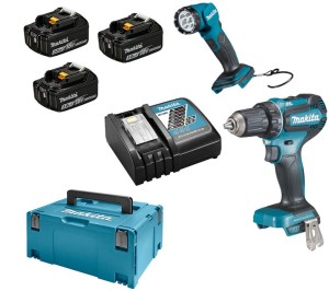 MAKITA ZESTAW COMBO 18V DDF485 + DML815 3*3.0AH