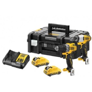 DEWALT WIERTARKO-WKRETARKA DCD701 + ZAKR. UDAROWA DCF801 2*3.0 AH