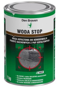 Den Braven WODA STOP masa asfaltowa 1 kg czarny