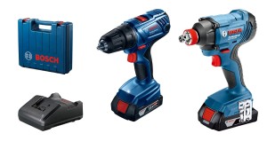 	BOSCH ZESTAW 18 V KLUCZ GDX 180-LI+ WKRĘTARKA GSR180-LI 2*2.0AH