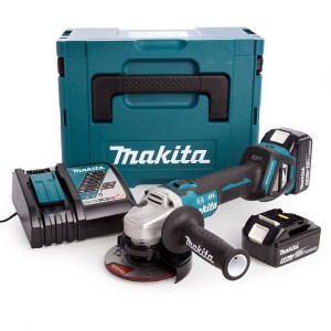 MAKITA SZLIFIERKA KĄTOWA AKUMULATOROWA 125MM 18V 0*AH LI-LO MAKPAC