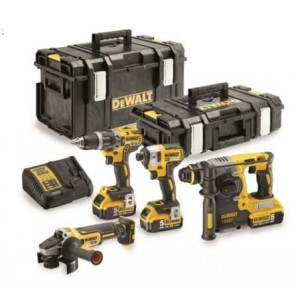 DEWALT ZESTAW COMBO 18V DCG405+DCH273+DCD796+DCF887+3*5.0AH+2 KUFRY