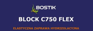 Bostik BLOCK C750 FLEX 20kg, elastyczna zaprawa hydroizolacyjna